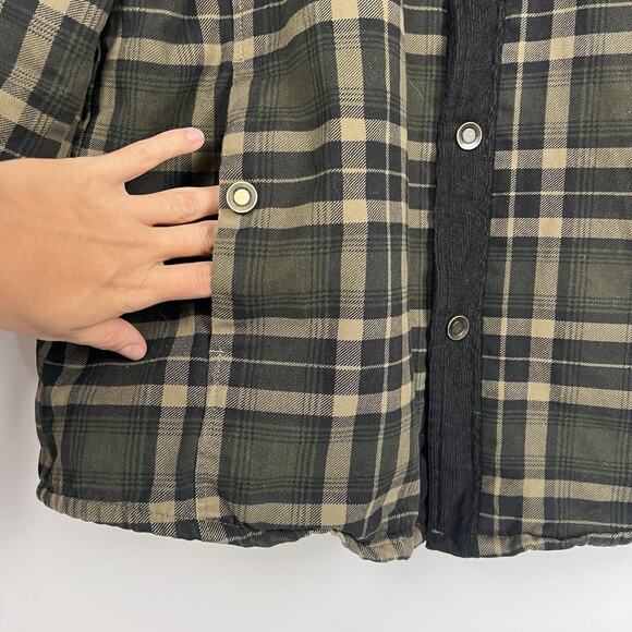 Niumike Men’s Outdoor Vintage 52 Plaid Flannel Button Down Shirt Jacket - Picture 10 of 11